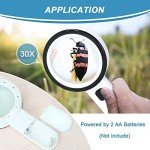 Nazano 30X LED Illuminated Magnifying Glass