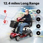 iScooter 4-Wheel Electric Mobility Scooter for Adults