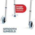 Lightweight Adjustable Walker with Wheels for Seniors