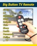 Big Button Waterproof TV Remote for Seniors