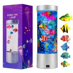 Colorful LED Bubble Fish Sensory Lamp