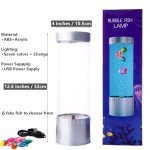 Colorful LED Bubble Fish Sensory Lamp