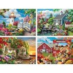 4-in-1 Scenic Jigsaw Puzzles for Adults