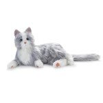 Silver Interactive Cat Companion for Dementia Comfort