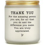 Lavender Scented Thank You Appreciation Soy Candle Caregiver Gift