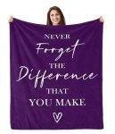 Never Forget Appreciation Blanket for Caregivers,  Choose Your Color