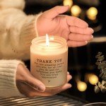 Lavender Scented Thank You Appreciation Soy Candle Caregiver Gift