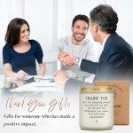 Lavender Scented Thank You Appreciation Soy Candle Caregiver Gift