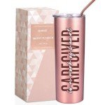Rose Gold Insulated Tumbler for Caregivers