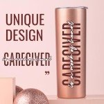 Rose Gold Insulated Tumbler for Caregivers