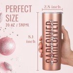 Rose Gold Insulated Tumbler for Caregivers