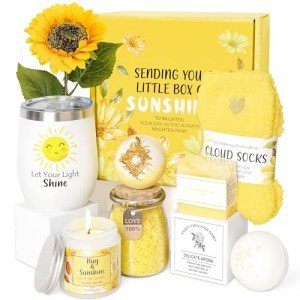 Unique Sunshine Spa Gift Basket Set for Relaxation