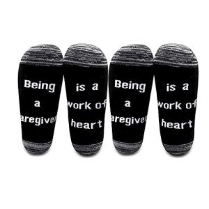 Caregiver Appreciation Socks - Unisex Gift - Pack of 2