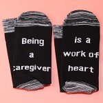 Caregiver Appreciation Socks - Unisex Gift - Pack of 2