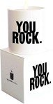 Inspiring You Rock Quote Candle