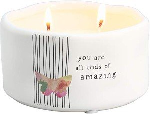 Amazing Double Wick Butterfly Candle with Tranquility Scent