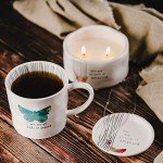 Amazing Double Wick Butterfly Candle with Tranquility Scent