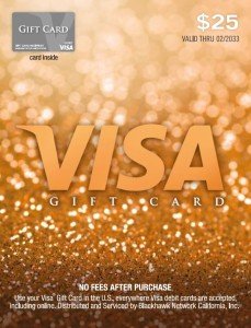 $25 Visa Gift Card with Purchase Fee