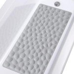 Soft Non-Slip Rubber Bathtub Mat with Suction Cups