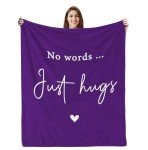 No Words...Just Hugs Cozy Blanket  - Choose Your Color!