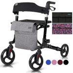 Vive Mobility Heavy-Duty Rollator Walker with Seat