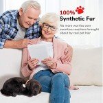 Realistic Black Lab Stuffed Interactive Pet Toy for Dementia Support