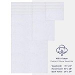 Luxury 6-Piece Cotton Towel Set - White