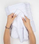 Luxury 6-Piece Cotton Towel Set - White