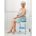 Carex Adjustable Shower Stool with Rotating Seat