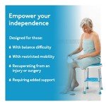 Carex Adjustable Shower Stool with Rotating Seat