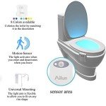 Ailun Motion Sensor Toilet Night Light 2-Pack