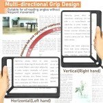 5X Full Page Lightweight Magnifying Glass for Seniors