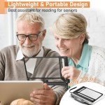 5X Full Page Lightweight Magnifying Glass for Seniors