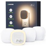 AUVON Motion Sensor LED Night Light - 4 Pack