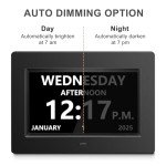 Seniors' 7-Inch Digital Clock with 12 Alarms