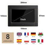 Seniors' 7-Inch Digital Clock with 12 Alarms