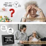 Seniors' 7-Inch Digital Clock with 12 Alarms