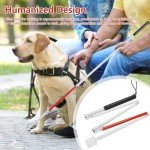 Folding Cane with Anti-Slip Grip and Reflective Tape