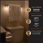 Motion Sensor Toilet Paper Holder with Night Light