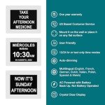 Large Digital Dementia Clock with Custom Alarms