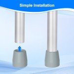 Heavy Duty Rubber Walker/Cane/Commode/Shower Bench Tips - 4-Pack