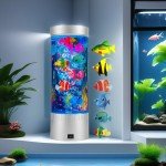 Colorful LED Bubble Fish Sensory Lamp