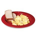 Red Inner-Lip Plate for Increased Mealtime Independence