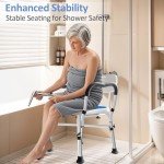 Heavy Duty Shower Chair with Arms, 550LBS Capacity