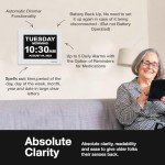 Large Digital Dementia Clock with Custom Alarms