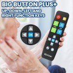 EZclicker Big Button Universal Remote for Seniors