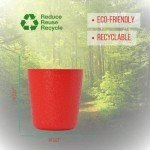 Durable Eco-Friendly Red Drinking Cups - Pack of 3