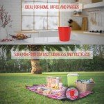 Durable Eco-Friendly Red Drinking Cups - Pack of 3