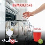 Durable Eco-Friendly Red Drinking Cups - Pack of 3