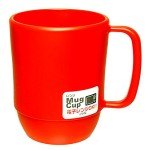 Unbreakable Japanese Camping Coffee Mugs - Red, 12 oz, 3 Pack